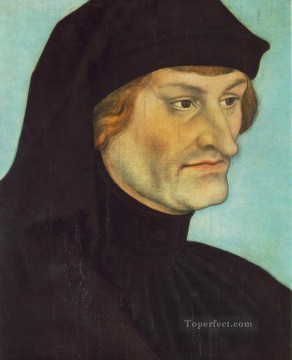 ヨハネス・ガイラー・フォン・ケゼルスベルクの肖像 ルネサンス ルーカス・クラナッハ長老 Oil Paintings